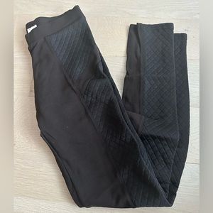 Calzedonia Quilted Panel Tights - Black - Size Medium